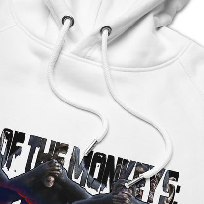 "Silent Witnesses: A City's Shadow" Organic Cotton Hoodie