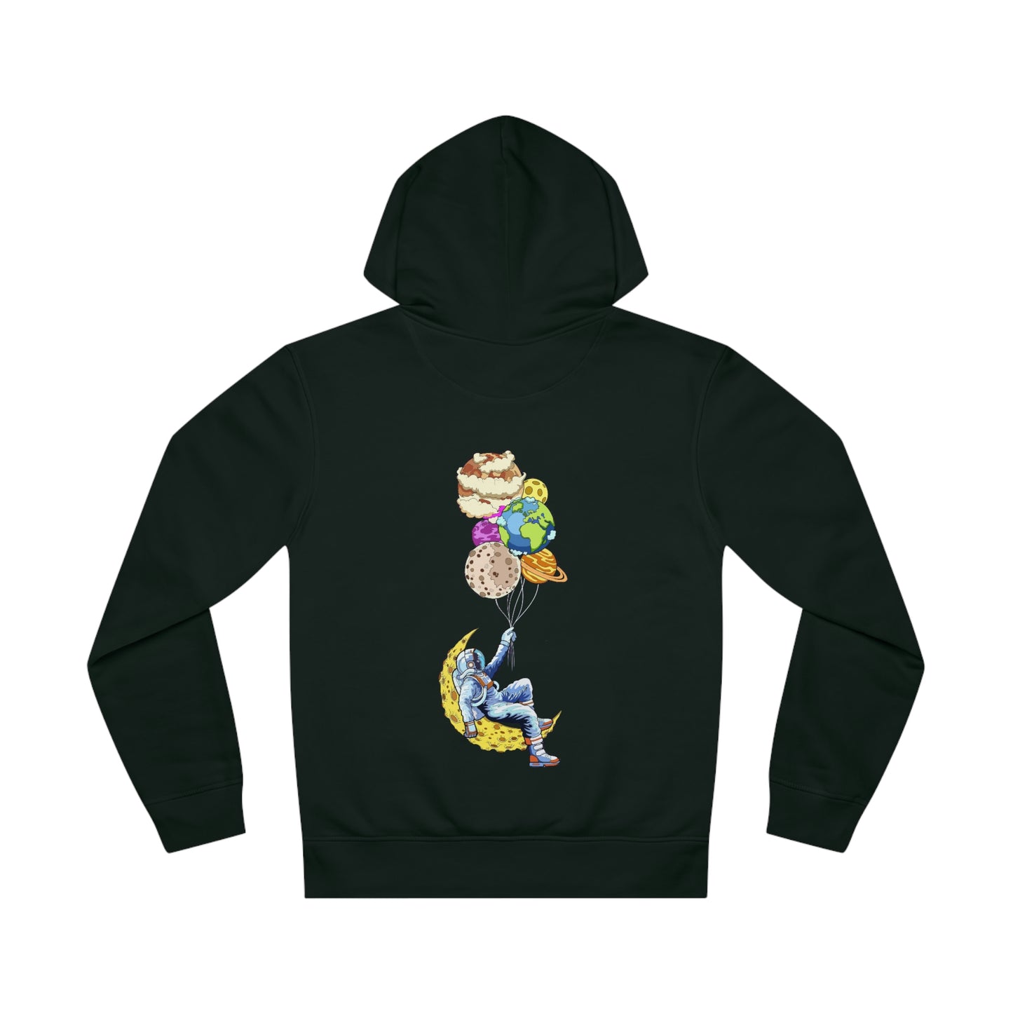 Organic Cotton Unisex Drummer Hoodie - Journey to the Universe