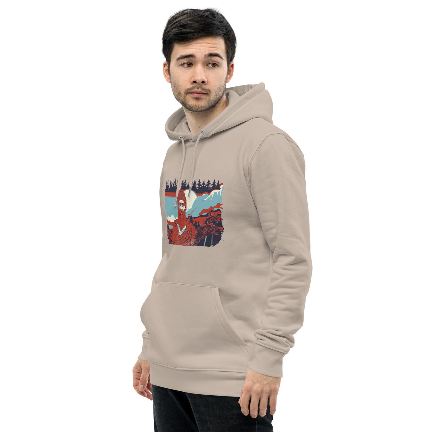 Unisex Essential Eco Hoodie - Decebal Pop Art