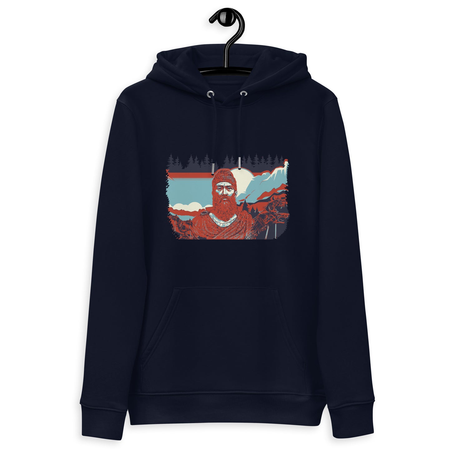 Unisex Essential Eco Hoodie - Decebal Pop Art