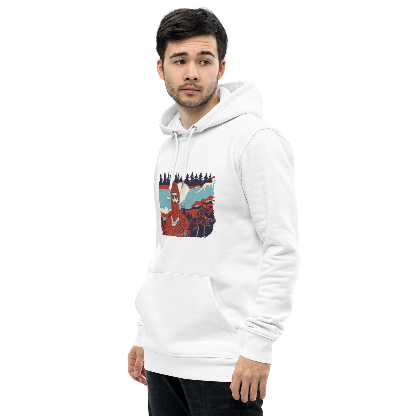 Unisex Essential Eco Hoodie - Decebal Pop Art